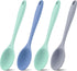 4 Pieces Large Silicone Mixing Spoon for Baking, Serving, Basting - Heat Resistant, Non Stick Utensil Spoon (Blue, Gray, Green)...