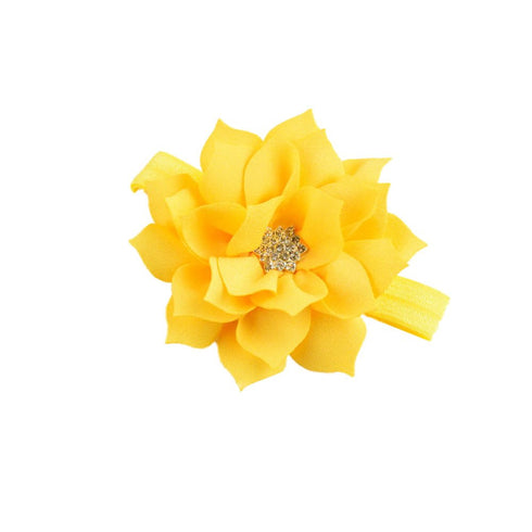NEW Girl Baby Headbands (8) (Ivory+Yellow)...