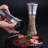 Elegant GRINDER 7 inch tall, Eco-Friendly Stainless Steel and Glass grinder, with Adjustable Ceramic Grinder, Spice Mill, Pepper Grinder or Salt G...