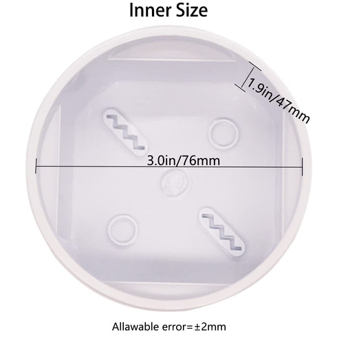Junction Box, Zulkit Project Box with Reserved Holes IP55 Waterproof Dustproof Electrical Box ABS Plastic Project Enclosure White D3.1" x H2"...