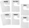 10 Pack White Clothing Rack Size Dividers Plus 60 Labels (1 Inch) and 16 Large Blank Labels, Large Rectangular Clothing Closet dividers (Pearl Whi...