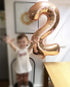 Tellpet Rose Gold Number 2 Balloon, 40 Inch...