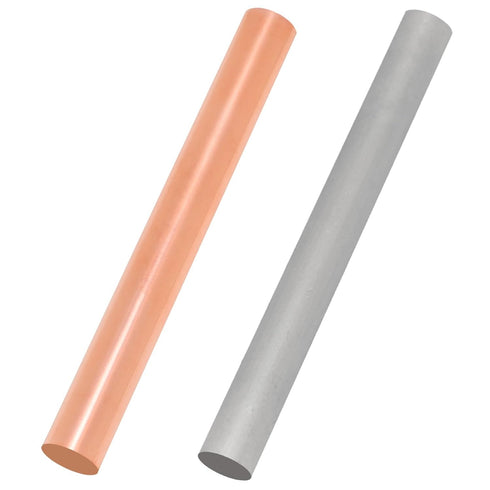 Pure Copper Rod Pure Zinc Rod 99.99% High Purity Diameter x Length ?12mm x 102mm(?0.47" x 4.01") Solid Copper Zinc Bar for Chemical Physics Experi...