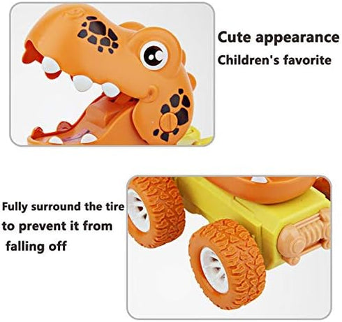 Dinosaur toy,press & go car toy dinosaur push and go toy for 2 3 4 5 year old boys girls Party birthday gift car toy(Wheel color random)...