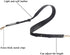 BEAULEGAN Wide Purse Strap Replacement - Microfiber Leather - 51 Inch Long Adjustable for Crossbody Shoulder Bag, Black/Gold...