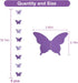 BEISHIDA 5Pcs Purple Lavender Butterfly Paper Garland Hanging Decorative Banner for Halloween Home Ceiling Decor Birthday Party Baby Shower Weddin...