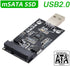 xiwai Mini PCI-E mSATA to USB 2.0 External SSD PCBA Conveter Adapter Pen Driver Card Without Case...