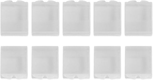 Taidda Battery Holder Case, Battery Holder Case Sturdy Pliable 10Pcs Clear Plastic Dampproof Battery Holder Storage Box Case Container for Digital...