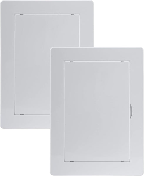Vent Systems 4x6 Access Panels - Pack of 2 - ABS Plastic - Easy Access Panel for Drywall, Wall and Ceiling Electrical and Plumbing Service Door Co...