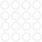 SING F LTD 500PCS Silicone O-Rings Compatible with Cherry MX Switch Keyboards Mechanical Keyboard Key Silencers Keyboard Sound Dampeners Transpare...