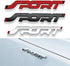 2Pcs 3D Sport Metal Point Emblem Side Fender Trunk Emblem Vehicle Car Motorcycle Badge Decals (Matte Black)...