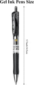 M&G Gel Pens, 0.5mm Black Gel Pens Medium Point, 30 PCS Retractable Gel Ink Rollerball Pens, Gel Ink Pens with Premium Ink & Comfort Grip for Smoo...