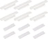 uxcell 6Pcs Self-Stick Handles, White Plastic Self-Adhesive Instant Drawer Handles Pulls for Bathroom, Closet, Wardrobe, Dresser, Window (110mm/4....