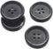 22 Pieces Real Horn Buttons Set for Blazers Suits Coats 15MM 20MM Natural Black Buffalo Horn Blazer Buttons Suit Buttons for Men (Black)...