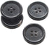 22 Pieces Real Horn Buttons Set for Blazers Suits Coats 15MM 20MM Natural Black Buffalo Horn Blazer Buttons Suit Buttons for Men (Black)...