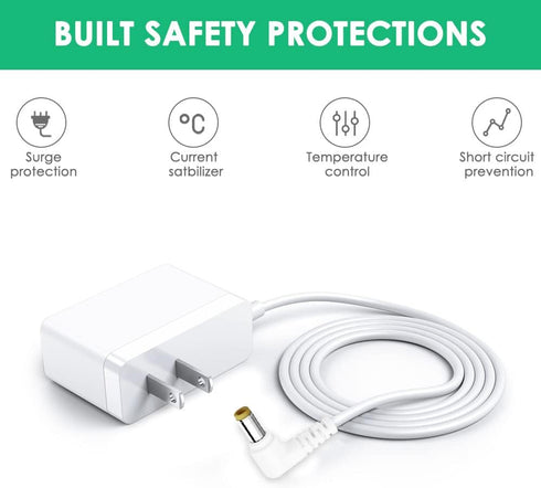 Replacement Charger Compatible with VTech DM221 DM221-2 DM223 DM251 Parent and Baby Units, Charging Cord for DM111 DM112 DM222 DM271 Parent Unit S...