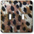 3dRose lsp_7964_2 Leopard Spots Double Toggle Switch, Multicolor...