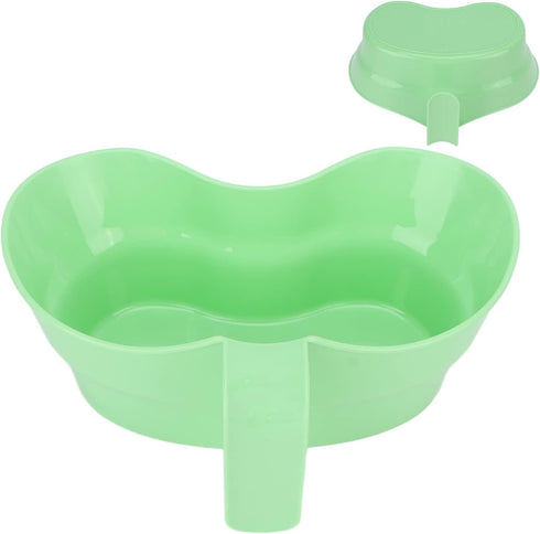 Emesis Basin Bed Mouthwash Cup Elderly Vomit Basin Recycling Oral Care Grip Handle Spit Pan Mouthwash Basin Plastic Emesis Tub with Bowl Bedridden...
