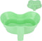Emesis Basin Bed Mouthwash Cup Elderly Vomit Basin Recycling Oral Care Grip Handle Spit Pan Mouthwash Basin Plastic Emesis Tub with Bowl Bedridden...
