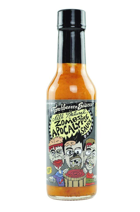 Torchbearer Sauces Zombie Apocalypse Ghost Chili Hot Sauce, 5 Fl Oz - All Natural, Vegan, Extract Free, Made in USA, Featured on Hot Ones!...