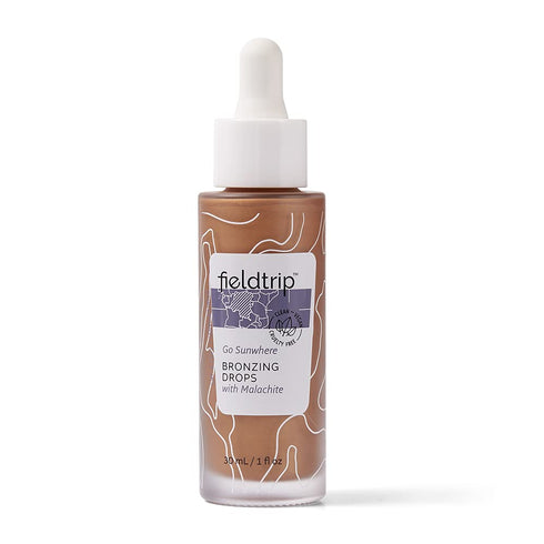 Fieldtrip Go Sunwhere Bronzing Drops with Malachite, Clean, Vegan & Cruelty-Free Skincare, 1oz...