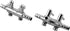 Stainless Steel 2 - Way Aquarium Chrome Metal Gang Manifold Air Line Control Valve Air Tap Air Splitter 2pcs...