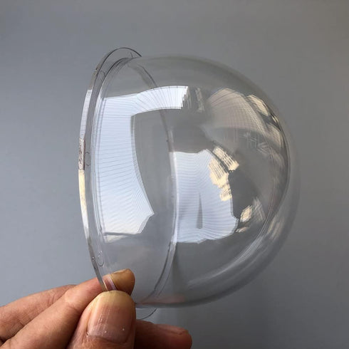 4.3 Inch Outdoor Waterproof Polycarbonate PC Clear Ball Cover Heightened Surveillance Security CCTV Camera Dome Protective Housing Optical Round T...