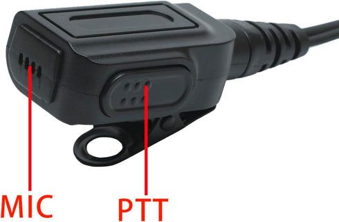 XPR3500e Earpiece Headset with Mic PTT for Motorola XPR3500 XPR3000 XPR3300 XPR3300e Walkie Talkie 2 Way Radio G Shape Black...