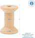 Hourglass Wooden Spools 2 x 1-3/8 Inch, Pack of 12 Large Wood Spools, Unfinished Birch, Splinter-Free for Crafts by Woodpeckers...