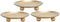 Iron Plate Candle Holder, Gold, Decorative Iron Pillar Candle Holder, Set of 3,Candle Stand for Wax Candles...