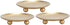 Iron Plate Candle Holder, Gold, Decorative Iron Pillar Candle Holder, Set of 3,Candle Stand for Wax Candles...