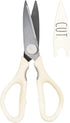 Rae Dunn Kitchen Scissors- Stainless Steel Kitchen Shears, Cooking Scissors for Cutting Meat, Chicken, Herbs and Produce with Blade Cover and Soft...