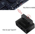 NFHK 1Set USB 3.0 20pin Male to Female Extension Adapter Up & Down Angled 90 Degree Overmold...