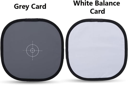 Grey Card White Balance Card, 18% Exposure Photography Card Light Photography Reference Card Custom Calibration Camera Lens Filter Checker Video D...