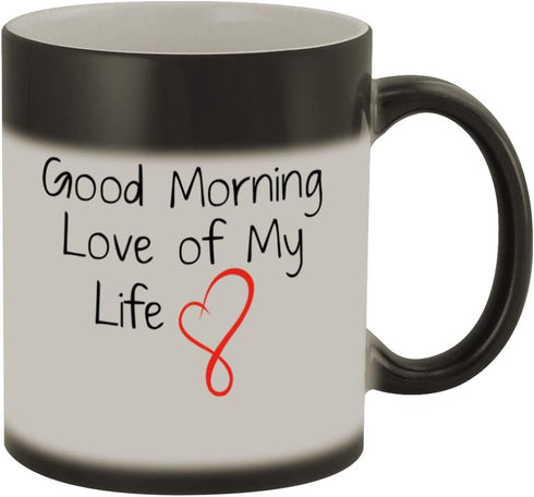 Good Morning Love of My Life #169 - A Nice Funny Humor Ceramic 11oz Magic Color Changing Coffee Mug Cup...