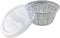 Disposable Muffin Cups (4-oz) –With Plastic Lids- Premium Food-Grade Quality Aluminum Cupcake Tip Pan Ramekin Holders – Accommodates Hot/Cold, Coo...