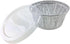 Disposable Muffin Cups (4-oz) –With Plastic Lids- Premium Food-Grade Quality Aluminum Cupcake Tip Pan Ramekin Holders – Accommodates Hot/Cold, Coo...