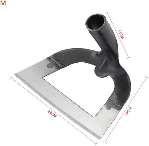 Handheld Hollow Hoe Thickened Manganese Steel Agricultural Weeding Hoe Planting Vegetable Gardening Loosening Soil Weeding Tools (M (23X14X13CM))...