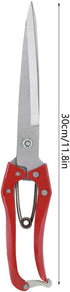 Sheep Shear, Sheep Scissor, Professional Stainless Steel Safety Sheep Wool Shear with Spring for Grooming Heavy Duty Coated Pet Grooming Scissor f...