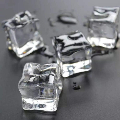 50 Pcs 20mm Clear Fake Ice Acrylic Decorative Ice Cubes Display for Home Decoration Wedding Centerpiece Vase Fillers,Photography Props&Kitchen Dec...