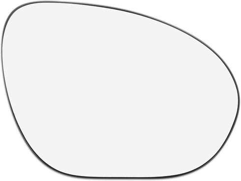 X AUTOHAUX Car Rearview Mirror Glass Replacement with Backing Plate Heated Right Passenger Side for Nissan Cube Juke...