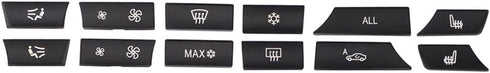 MOTOKU Set of 12 Air Conditioning A/C Heater Button Key Caps Switch Cover Repair Kit for BMW 5 6 7 F10 F01 F12 61319313923 931392...