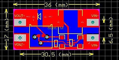 MT3608 DC-DC Step Up Boost Power Converter Adjustable 2A Module Step Up Voltage Regulator Board Input 2-24V to Output 5V-28V (Pack of 5)...