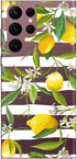 Blingy's for Samsung Galaxy S22 Ultra Case, Tropical Floral Lemon Pattern Cute Flower Fruits Style Transparent Soft TPU Protective Clear Case 6.8 ...