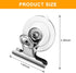 Aufind 8 Packs Suction Cup Clip Plastic Round Suction Cup Clamp Holder Strong Window Glass Suction Cup Clip for Hanging Kitchen Bathroom Office Ac...