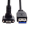 JSER Down Up Angled USB 3.1 Type-C Dual Screw Locking to Standard USB3.0 Data Cable 90 Degree Compatible for Camera...
