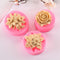 3 Pack Silicone Mold - 3D Flower Shapes: Rose, Peony & Round for Resin Candle & Soap Making...