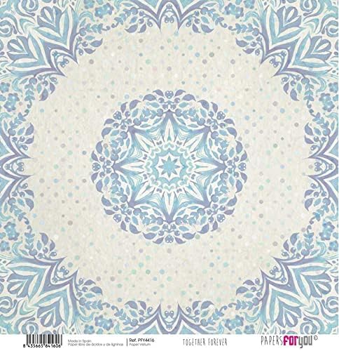 Papers For You - Vellum Scrapbooking Paper Kit | "Together Forever" Collection | Includes 6 Single Sided Vegetable Papers with Different Designs |...