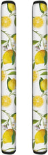 Jiueut 2 Pack Yellow Lemon Print Refrigerator Handle Covers,Kitchen Appliance Handle Covers Antiskid Protector Gloves for Fridge Oven Keep Off Fingerprints,Stain