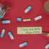 Infmetry Valentines Day Gifts For Her Him Boyfriend Girlfriend Capsule Notes Pills in a Glass Bottle Letter Messages For Couples Men Women (Light ...